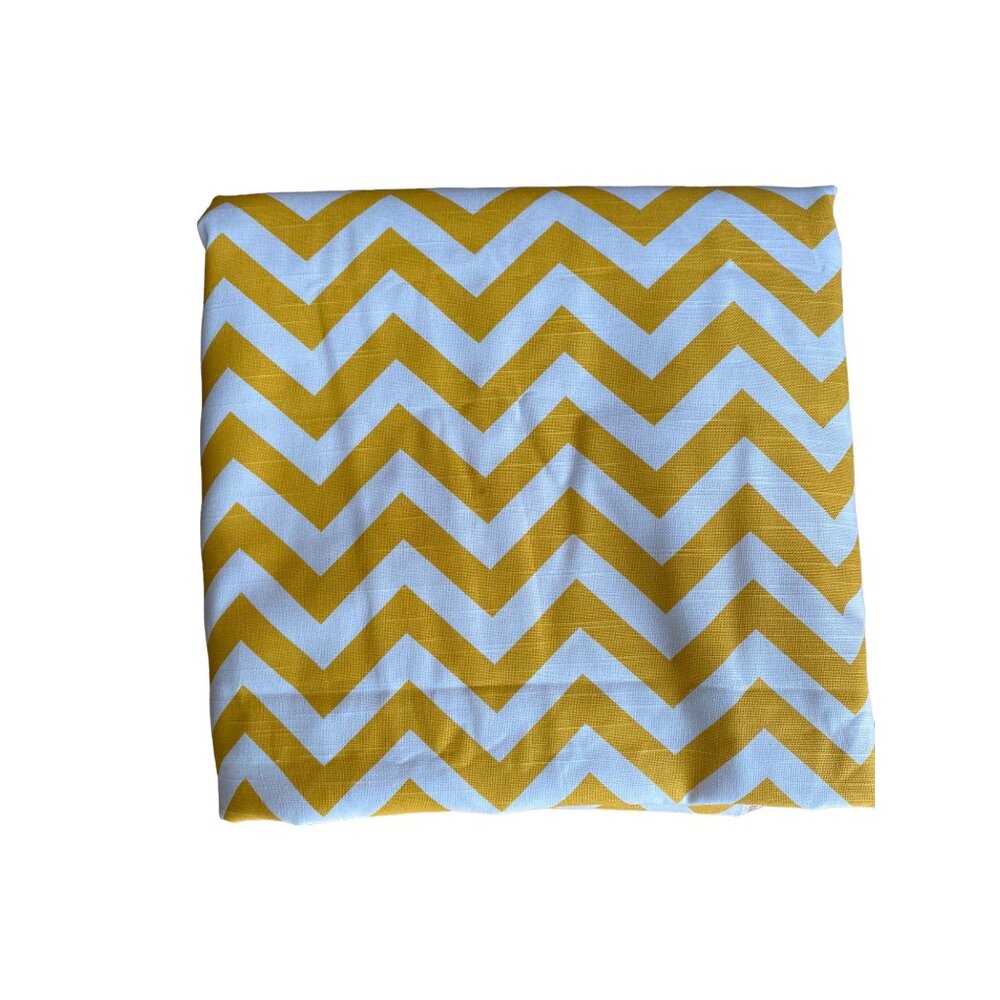 Chevron fabric yardage yellow outdoors cushions synthetic 58"W x 216"L 6YDS